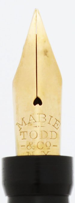 Mabie Todd Swan Eyedropper Fountain Pen - 14k Solid Gold over BHR
